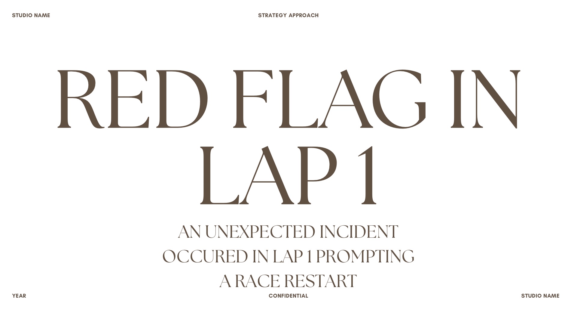 RED FLAG IN LAP 1